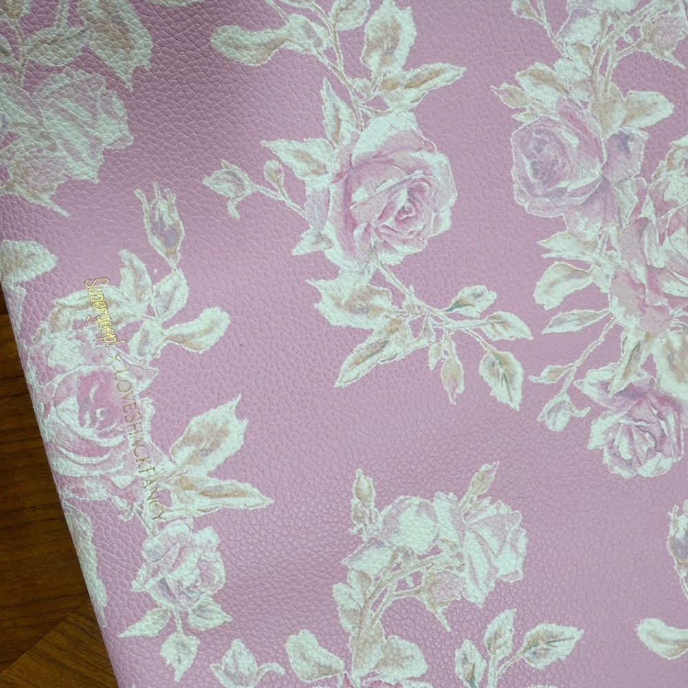 LoveShackFancy x supergoop Pink Floral Wristlet - Picture 3 of 3